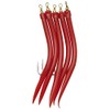 Sabiki Kinetic Rubber Makk Available in Five Colours and Sizes, Pack of 5, Perma Steel Hooks (Red, 6/0)