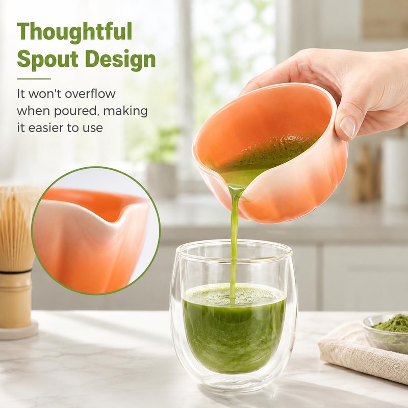 7pcs Matcha Whisk Set, Japanese Matcha Set Includes Green Plastic