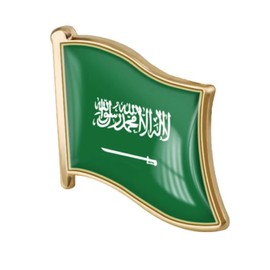 vmcoatdu Saudi Arabia Flag Pin Badge International Travel Brooch Metal Alloy Souvenir Pin for Hat Clothes Backpack (Saudi Arabia)