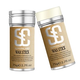 SOVONCARE Hair Wax Stick for Wigs, Bed Head Stick Edge Control Slick Stick Hair Pomade Stick Non-greasy Styling Wax 2.7 Oz, Long Lasting, Temporary Hair Styling Product (Pack of 2)