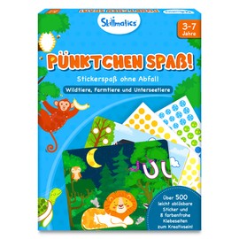 Skillmatics Artistic Activity - Dots Fun! Animals, Low Waste Sticker Activity for Children, Craft Sets, Gifts for Boys and Girls 3, 4, 5, 6, 7 Years, Travel Activity for Toddlers