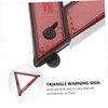 ULTECHNOVO 2pcs Auto Warning Triangle Folding Reflective Safety Sign for