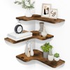 Homode Corner Floating Shelves, Corner Shelves Wall Mounted with Cord