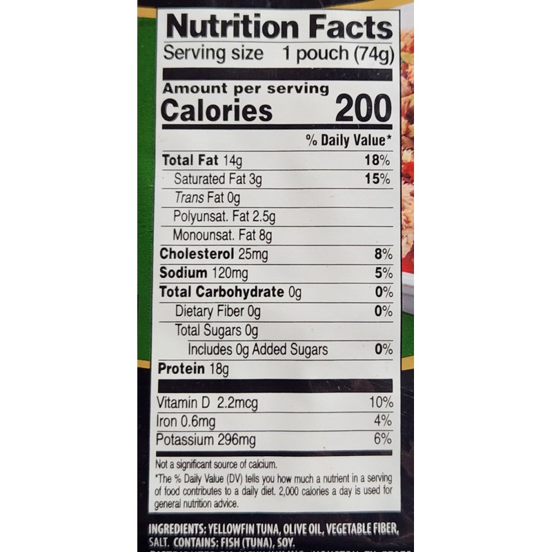 3 Pack of Packaged Tuna Dolores (2.6oz, Chunk Yellowfin Tuna