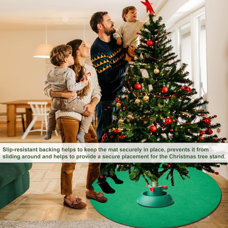 36inch Christmas Tree Stand Mat Waterproof Floor Protector Christmas Tree