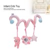 Baby Plush Animal Stroller Toys Spiral Activity Hanging Toys Ringing