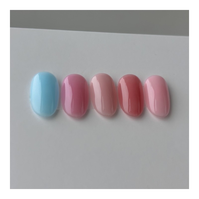 Fresh syrup glossy handmade nail tips, Paddy tips - Paddy