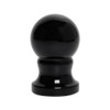 SEIWEI Flagpole End Piece Ball Head Plastic Black Flag Poles