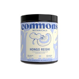Commons Hongos Adaptógenos - Hongo Reishi 120 Cápsulas - Suplemento de Alta Calidad - Apoyo del Sueño - Energizante y Antioxidante - 100% Orgánico