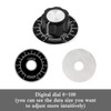 5Pcs Potentiometer Knobs 6mm, Knurled Control Knob With Digital Dial