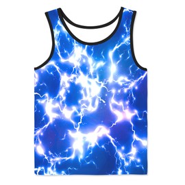 Hgvoetty Youth Undershirts Graphic Tanks Tops for Kids 3D Boys Girl Casual Novelty Tank Shirts Sleeveless Shirts Pullovers 8-10 Years