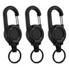 ROSYLEVE Retractable Key Chain with 60 cm Carabiner Hook Key