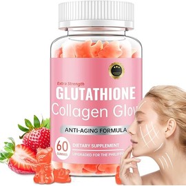 【BUY ONE GET ONE】DL-Glutathione Collagen Glow Gummies, Glutathione Collagen Gummies for Women, Glow Beauty Collagen Gummies for Dark Spot, Korean Organic Collagen Gummies for Skin Care Anti-Aging