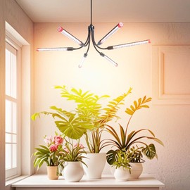 Hanging Grow Lights for Indoor Plants 54W, FRGROW Full Spectrum Grow Light 3x3 ft Coverage, Plant Growing Lamp for House Plants, Seed Starting, Seedlings, Vegetables, Bonsai Tree