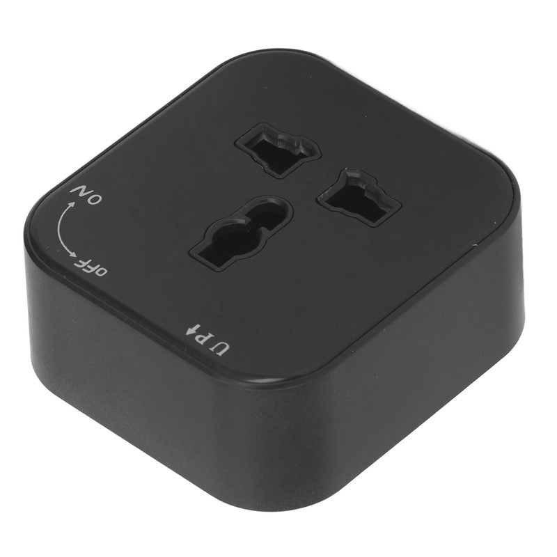 Square Track Adapter Surface Mounted Power Outlet Socket with Indicator