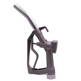 MENAITEK 1" NPT Gravity Tank Manual Fuel Nozzle with Hook&Swivel Max Flow Rate 32 GPM 50 PSI for Manual & Electric Fuel Pumps 1" Inch(OD=25mm) Straight Spout Used For Diesel Gasoline Oil Biodiesel