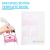 3D Pen Printing Drawing Book, Reusable Colorful 40 Patterns Thick