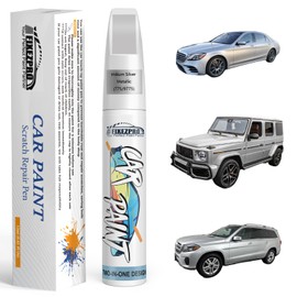 FIXEZPRO 775/9775 Iridium Silver Metallic Car Touch Up Paint Compatible with Benz Color Match Auto Paint Repair Pen,Professional Car Scratch Repair Remover Pen Quick Drying, Easy to Use