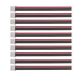 10pcs JST-XH 2S 7.4v LiPo Balance Plug Extension Cable Battery Charger Connector 22AWG for RC Drone Rechargeable Lipo