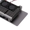 Aluminum Alloy Cooling Case Heat Dissipation Enclosure with Fan for