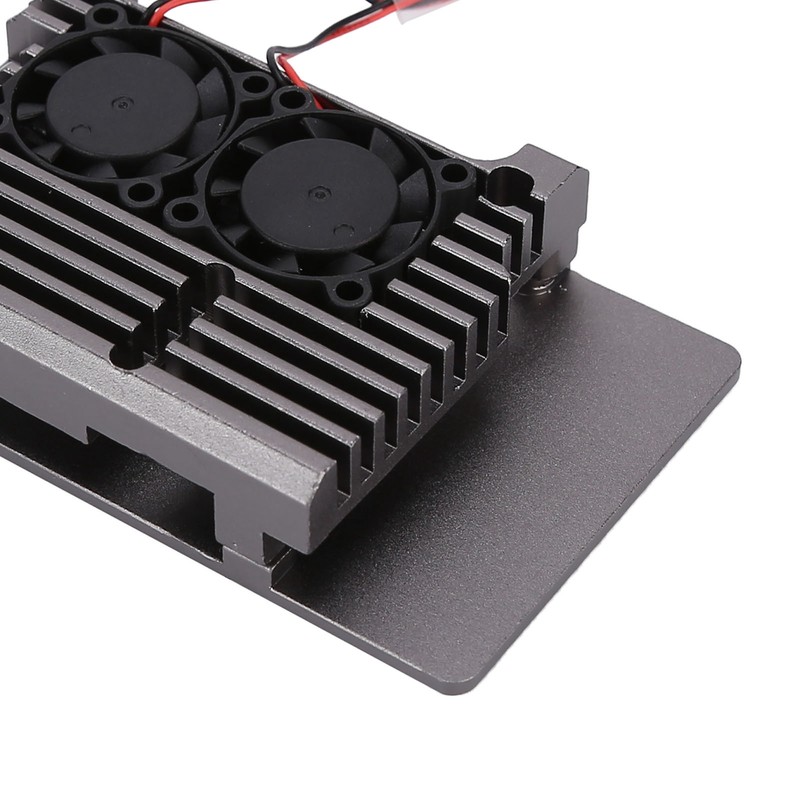Aluminum Alloy Cooling Case Heat Dissipation Enclosure with Fan for