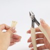 GlamorDove Hair Extension Pliers with Silicone Handle Anti-slip Keratin Bond