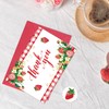 Whaline 24 Pack Strawberry Thank You Cards Summer Strawberry Plaid