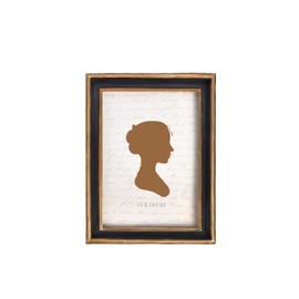 AELS 5x7 Inch Vintage Picture Frame, Elegant Antique Photo Frames with Glass Front, Photo Display, Tabletop Wall Hanging, Gift Ideas, Black with Gold Trim