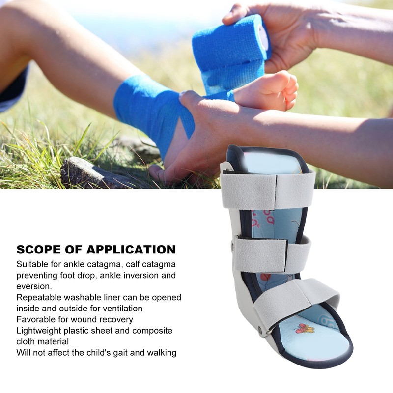 Kids Ankle Brace Comfortable Breathable Adjustable Child Walking Boot for