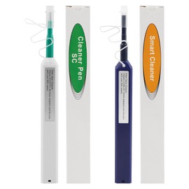 BWWNBY 2pcs Fiber Optic Cleaner Pen, Fiber Optic Connector Cleaning Pen, Fiber Cleaning Pen Over 800 Cleans Times for 1.25mm LC 2.5mm SC/FC/STE2000