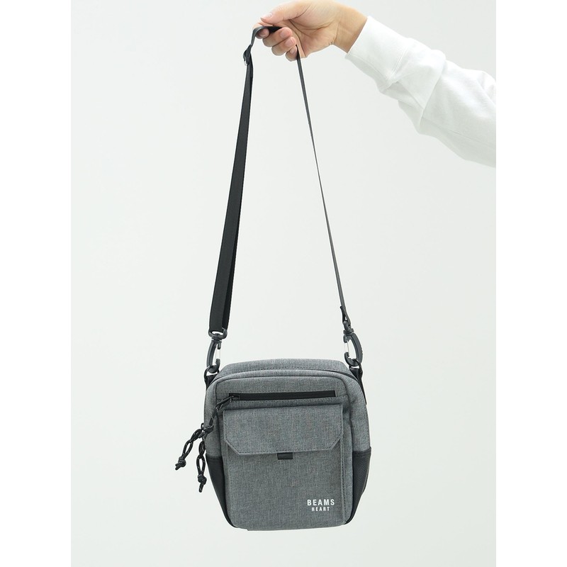 Beams Heart Men's Campus Bag, Chambray Heathered Material, Mini Shoulder