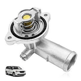 Dunviku Aluminum Thermostat Housing Assembly Upgrade for 2011-2021 Jeep Dodge RAM Chrysler 3 6L 3 2L V6 Engines Fits Cherokee Grand Caravan Town Country Avenger Journey Routan ProMaster