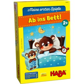 HABA 304761 - My First Games - Off to Bed! Memo and Assignment Game for 1-3 Players from 2 Years, with Child-friendly Play Material Made of Wood and Cardboard