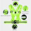 LED Reflective Safety Vest Adjustable USB Rechargeable Vest Warning Vest