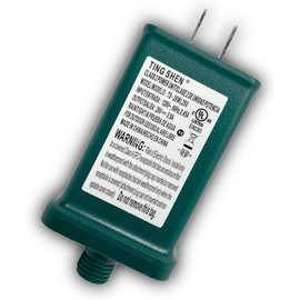 29V 0.9A Power Supply Class 2 Transformer Raintight IP44 US Plug Connector 1/2in 12mm Adapter for LED String Seasonal-Use Light, Holiday Lighting, Christmas X-Mas Tree TS-26WL29V - Right Positive