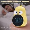 LEDHOLYT Kids Alarm Clock, Cute Pear Wake Up Kids Sleep