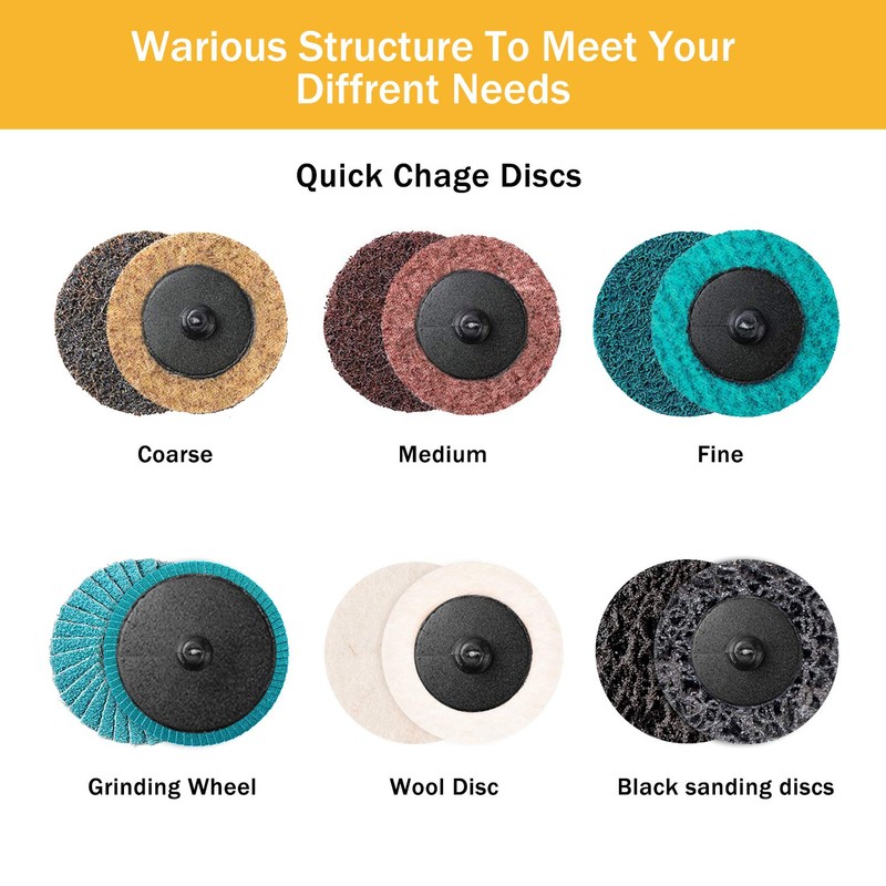 VIGRUE 2 Inch Sanding Discs Set, Die Grinder Pad for