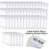 50pcs Labels for Storage Bins Plastic Label Clip, Basket Labels