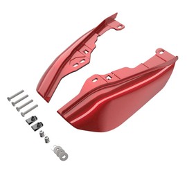 US Stock Advanblack Mid Frame Air Deflectors Compatible for Harley Touring Street Glide, Road King, Electra Glide, 2009-2024 (Ember Red Sunglo)