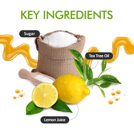 MOOM SUGAR PRO - Organic Flawless Water Soluble Hair Remover Professional Waxing Kit with Tea Tree Oil - Natural Sugar Glaze – Perfect for Bikini Leg Eyebrow & Body 12 oz (Pack 1)