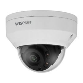 Hanwha ANV-L7012R 4MP IR Auto(ICR) WDR Outdoor Network H.265 PoE Dome Camera with 3mm Fixed Focal Lens, White/Plastic, Aluminum