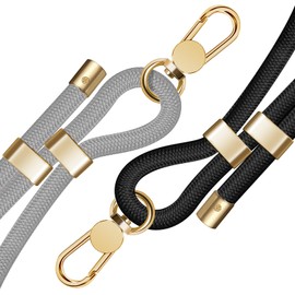 ROCONTRIP 2 Pack Phone Lanyard,Premium Crossbody Phone Strap with 2 X TPU Phone Patch Upgraded Metal Buckle Cell Phone Charms Compatible with Most Smartphone