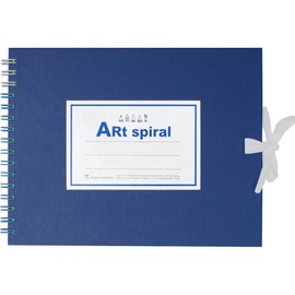 Maruman Sketchbook F0 Art Spiral Drawing Paper, Thick, Blue, 24 Sheets S310-02