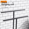 AONEON Free Standing Towel Racks Matte Black 2-Tier Towel Holder