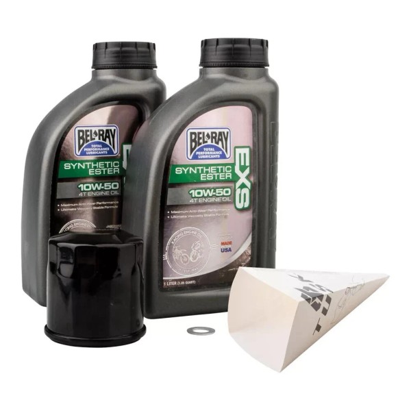 Tusk 4-Stroke Oil Change Kit Bel-Ray EXS Synthetic Ester 10W-50
