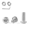 GOHODOMINO M8×20mm Button Head Socket Cap Bolts Screws, Nuts, Flat