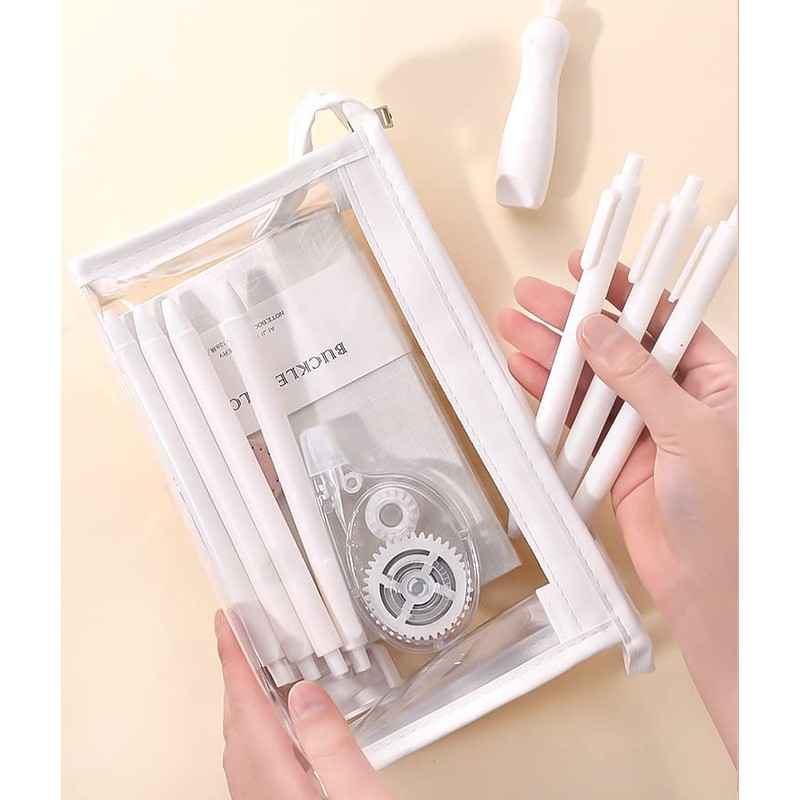 Plus Nao Pen Case, Pen Pouch, Pencil Case, Large Capacity,