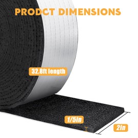 Pipe Insulation Wrap Foam Tube 2" W x 33 FT Self Adhesive Outdoor Foam and Foil Water Pipes Insulation Wrap for Winter