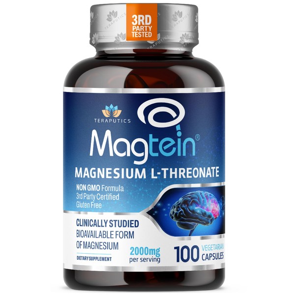 Magnesium L Threonate, Magtein™, Brain Supplement for Memory, Focus, Sleep