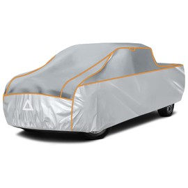 Specialized Hail Protector Truck Cover, Multi-Layered Car Hail Blankets Protector Cover with 5mmThick High Density EVA Cushioning Foam Pad and Reflective Stripes for 220-235 inch Truck